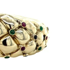 New Bangle met robijn, saffier en smaragd 12 krt Bangles | Armbanden Met Edelsteen