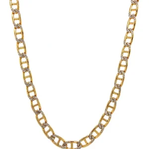 Fashion Bicolour gouden fantasie collier 14 krt Gouden Kettingen