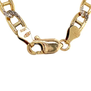 Fashion Bicolour gouden fantasie collier 14 krt Gouden Kettingen