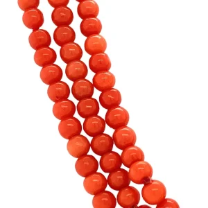 Outlet Bloedkoraal collier met gouden sluiting 14 krt Kettingen Met Edelsteen