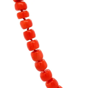 New Bloedkoraal collier met gouden sluiting 14 krt Kettingen Met Edelsteen