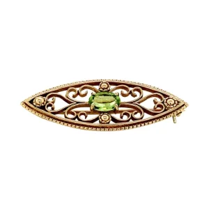 Sale Broche met peridoot 9 krt Broches