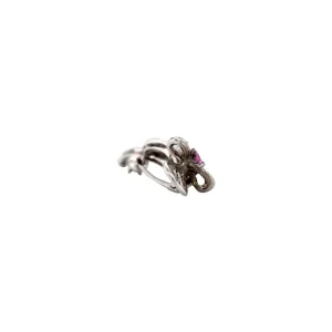 Fashion Broche met roze saffier en diamant 12 krt Broches