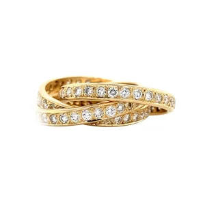 Fashion Gouden alliance ring met diamant 14 krt Diamanten Ringen
