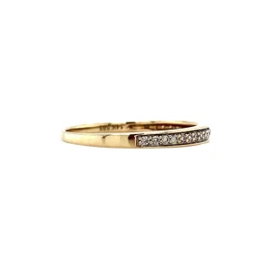 Outlet Gouden alliance ring met diamant 14 krt Diamanten Ringen