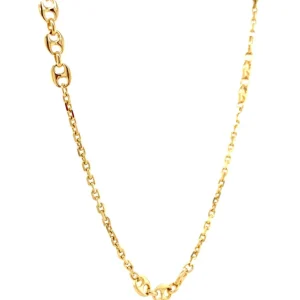 Best Gouden anker en koffieboon collier 18 krt Gouden Kettingen