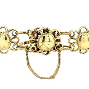 Sale Gouden armband met bloedkoraal 14 krt Armbanden Met Edelsteen