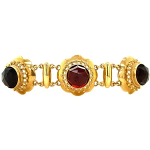 Discount Gouden armband met granaat 14 krt Armbanden Met Edelsteen