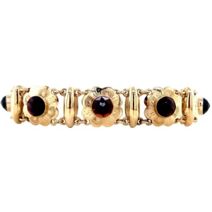 Fashion Gouden armband met granaat 14 krt Armbanden Met Edelsteen