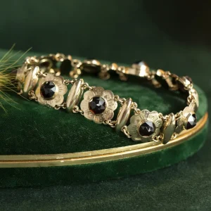 Fashion Gouden armband met granaat 14 krt Armbanden Met Edelsteen