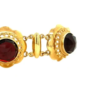 Discount Gouden armband met granaat 14 krt Armbanden Met Edelsteen