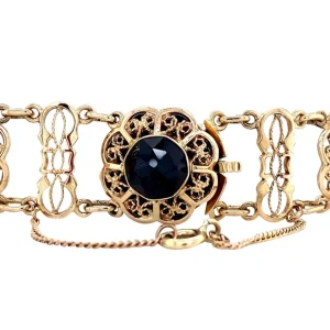 Outlet Gouden armband met granaat 14 krt Armbanden Met Edelsteen