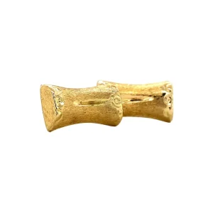 Hot Gouden bamboe oorstekers 18 krt Oorstekers