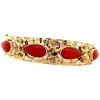 Sale Gouden bangle met bloedkoraal 14 krt Armbanden Met Edelsteen