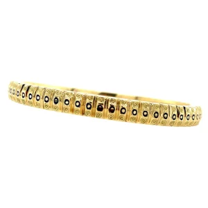 Discount Gouden bangle met emaille 14 krt Bangles