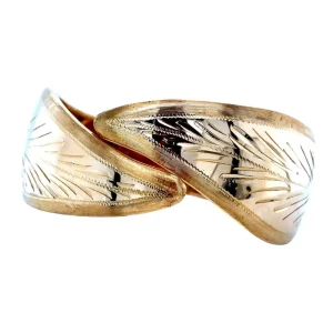 Fashion Gouden bangle met gravure 18 krt Bangles