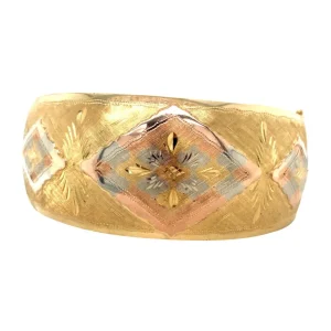 Clearance Gouden bangle met gravure 14 krt Bangles