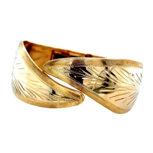 Fashion Gouden bangle met gravure 18 krt Bangles