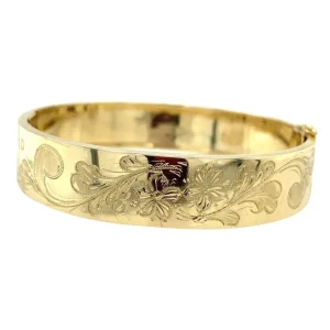 New Gouden bangle met gravure 14 krt Bangles