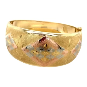 Clearance Gouden bangle met gravure 14 krt Bangles