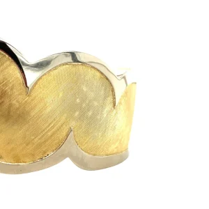 Fashion Gouden bewerkte bangle 14 krt Bangles