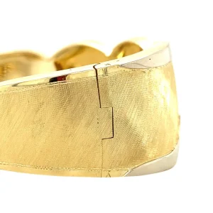 Fashion Gouden bewerkte bangle 14 krt Bangles