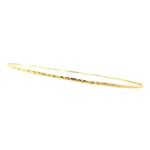 Fashion Gouden bewerkte rinkelarmband 14 krt Bangles | Gouden Armbanden