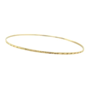 Clearance Gouden bewerkte rinkelarmband 14 krt Bangles