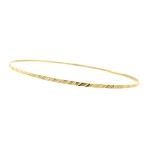 Discount Gouden bewerkte rinkelarmband 14 krt Bangles