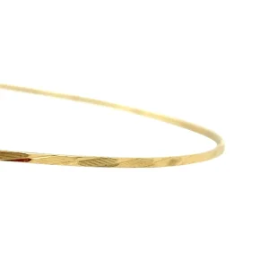 Hot Gouden bewerkte rinkelarmband 14 krt Bangles