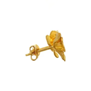 Online Gouden bloem oorstekers 22 krt Oorstekers