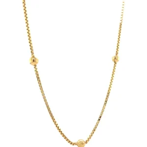 Best Gouden bolletjes venetiaan collier 18 krt Gouden Kettingen
