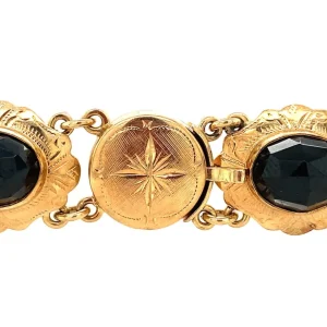 Sale Gouden bootjes armband met granaat 14 krt Armbanden Met Edelsteen
