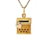 Outlet Gouden brievenbus hanger 18 krt Gouden Hangers