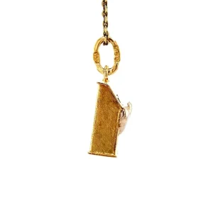 Outlet Gouden brievenbus hanger 18 krt Gouden Hangers