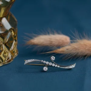 Best Gouden broche met diamant 14 krt Broches