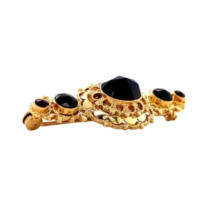 Outlet Gouden broche met granaat 14 krt Broches
