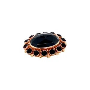 Online Gouden broche met granaat 14 krt Broches