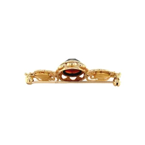 Hot Gouden broche met granaat 14 krt Broches