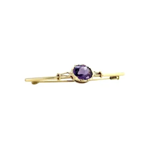 Outlet Gouden broche met saffier 14 krt Broches