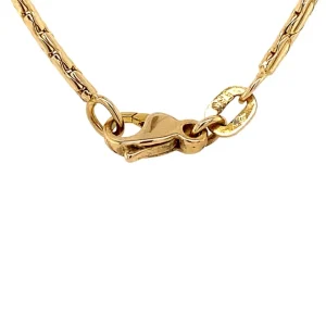 Discount Gouden collier met diamant en saffier hanger 14 krt Kettingen Met Edelsteen