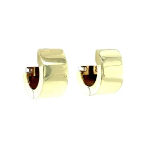 Outlet Gouden creolen met diamant en emaille 14 krt Oorbellen Met Edelsteen | Oorringen