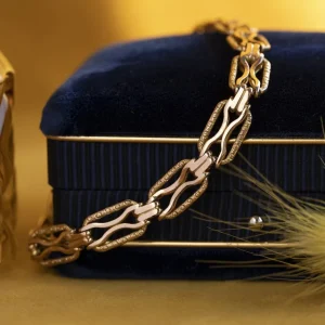 Sale Gouden fantasie armband 14 krt Gouden Armbanden