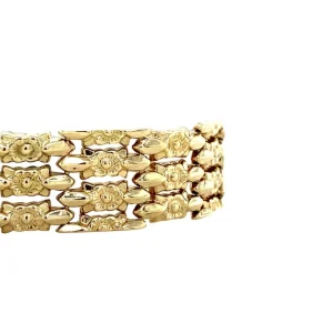 Discount Gouden fantasie armband 14 krt Gouden Armbanden