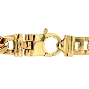 Outlet Gouden fantasie armband 14 krt Gouden Armbanden