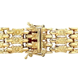 Discount Gouden fantasie armband 14 krt Gouden Armbanden