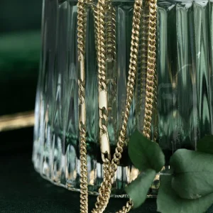 Clearance Gouden fantasie collier 14 krt Gouden Kettingen