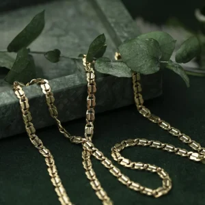Outlet Gouden fantasie collier 14 krt Gouden Kettingen