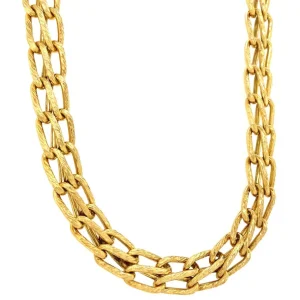 Fashion Gouden fantasie collier 14 krt Gouden Kettingen
