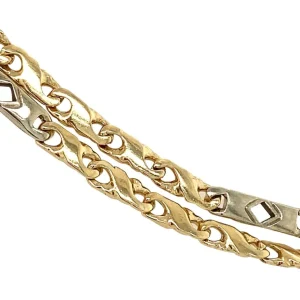 Fashion Gouden fantasie collier 14 krt Gouden Kettingen